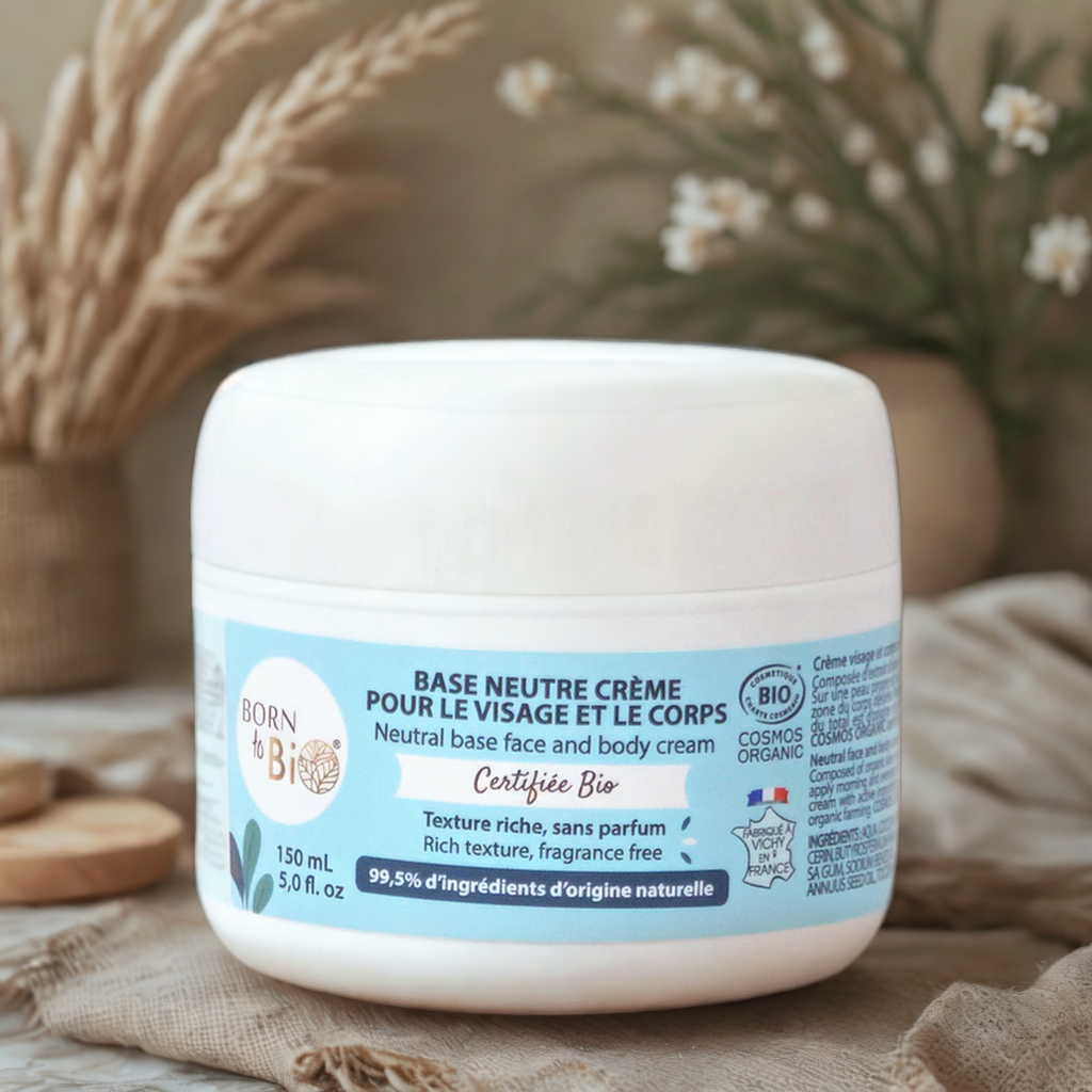 Base neutre crème visage et corps bio - 150 mL