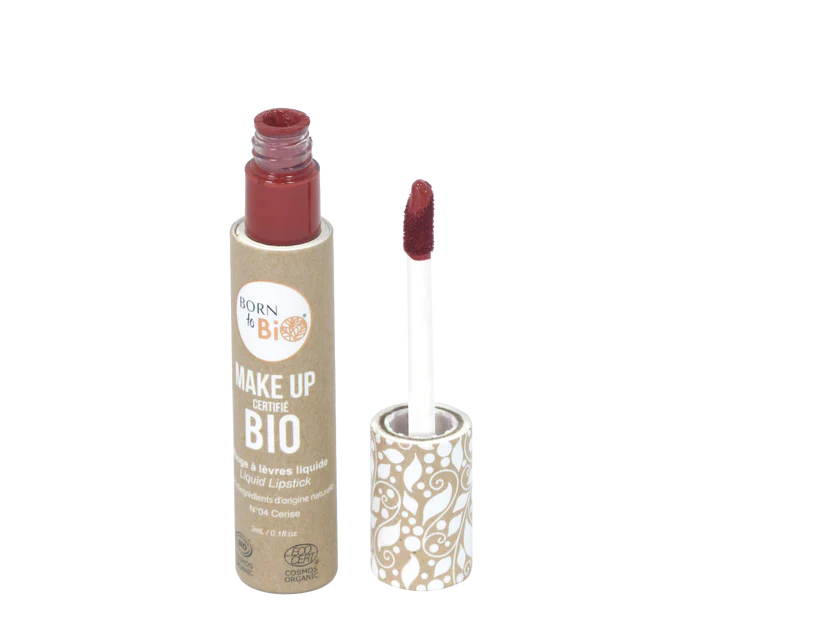 Certified organic liquid lipstick - #3 Intense Red