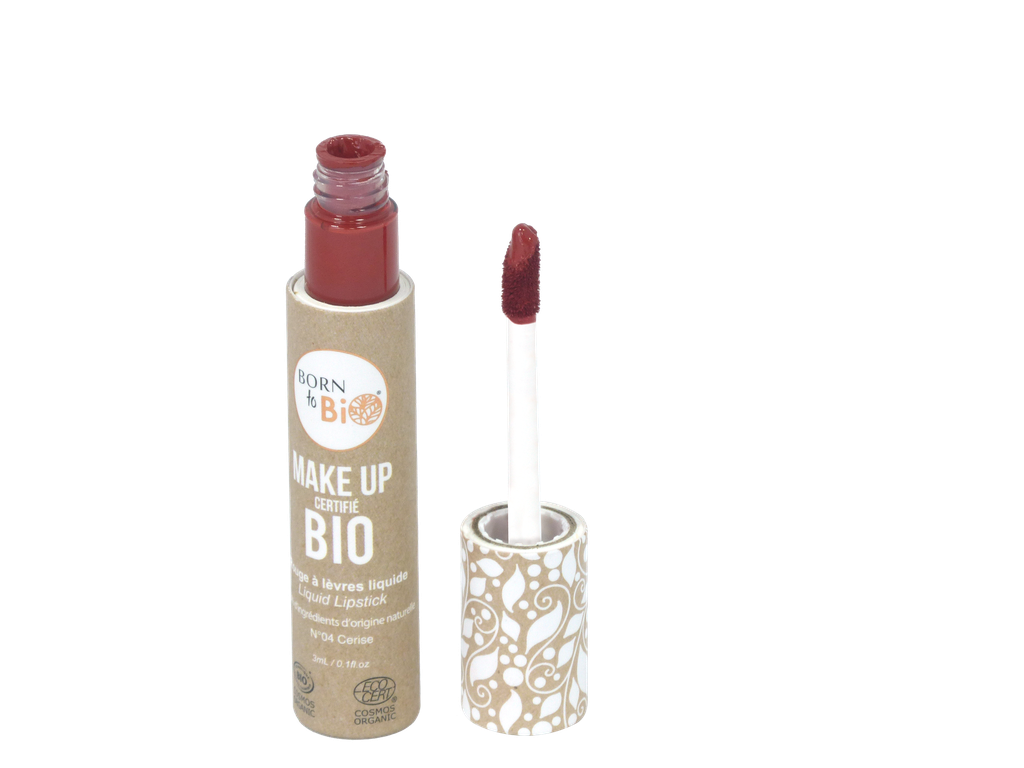 Certified organic liquid lipstick - #4 Cherry