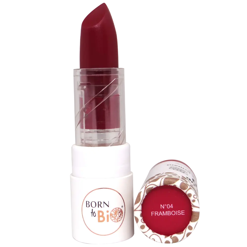 Organic glossy lipstick - #4 Raspberry