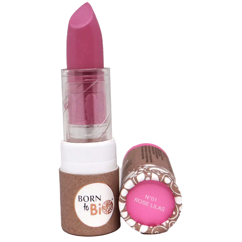 Rouge à lèvres mat bio - #1 Lilas Rose