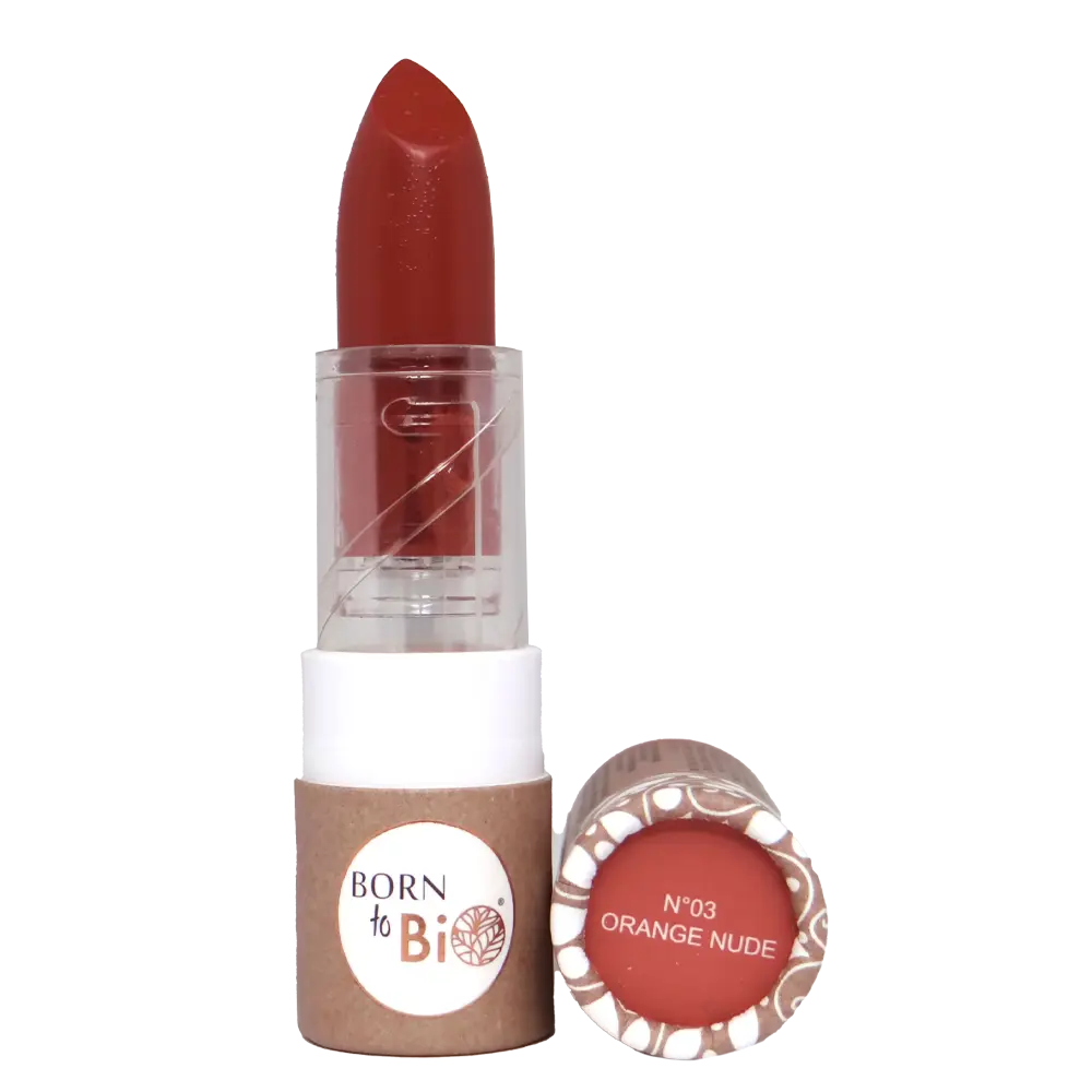 Rouge à lèvres mat certifié bio - #3 Orange Nude