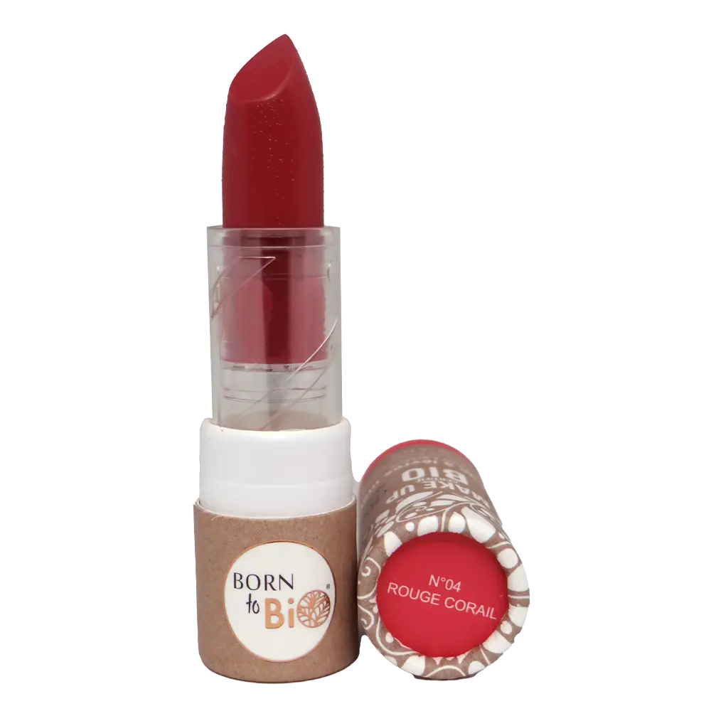 Rouge à lèvres mat bio - #4 Rouge Corail