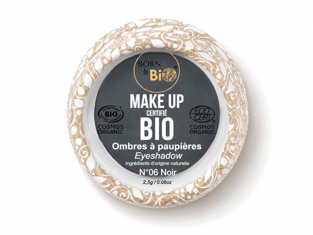 Certified organic eyeshadow #6 - Black