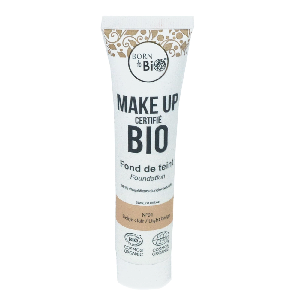 Organic foundation - #1 Light Beige