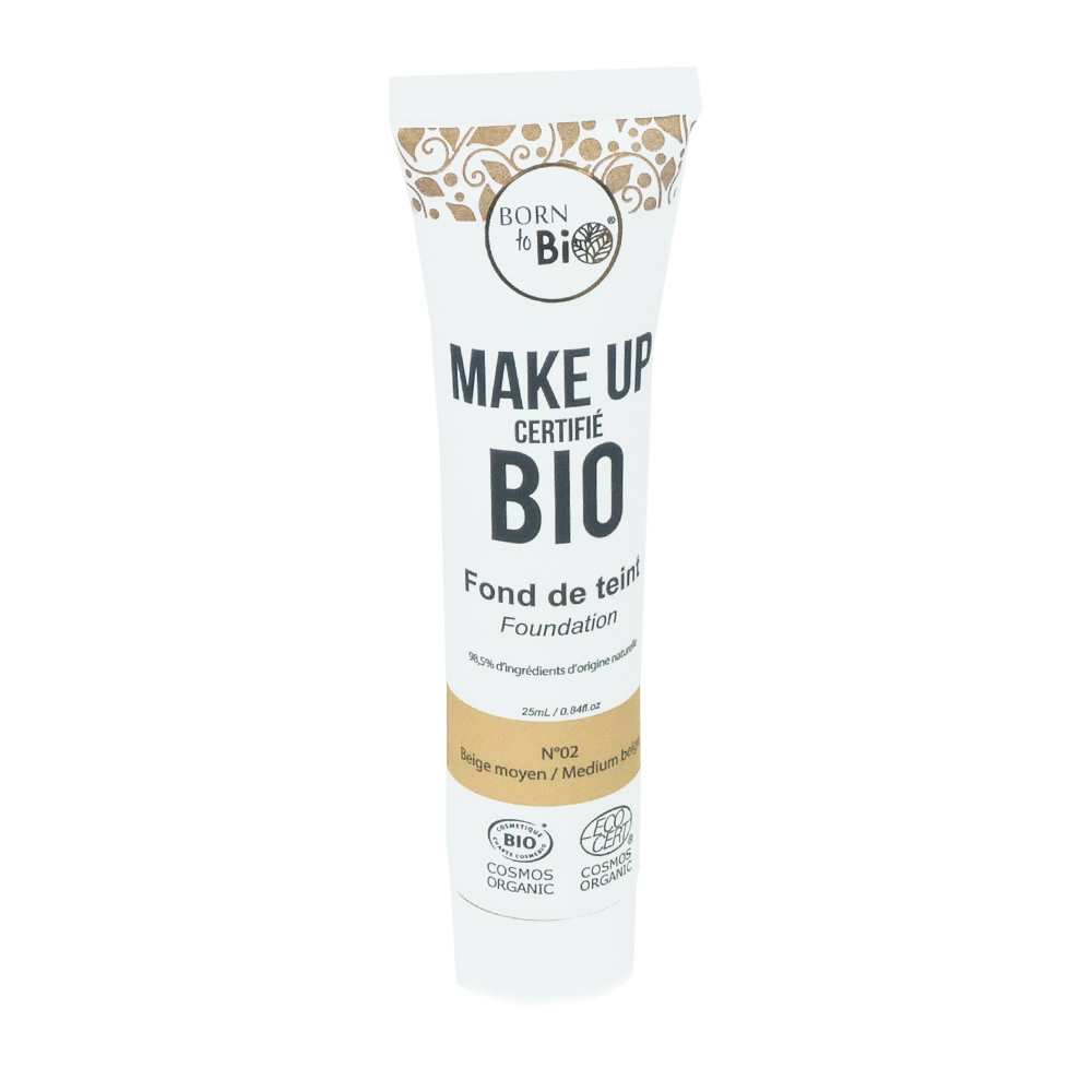 Fond de teint certifié bio - #2 Medium Beige