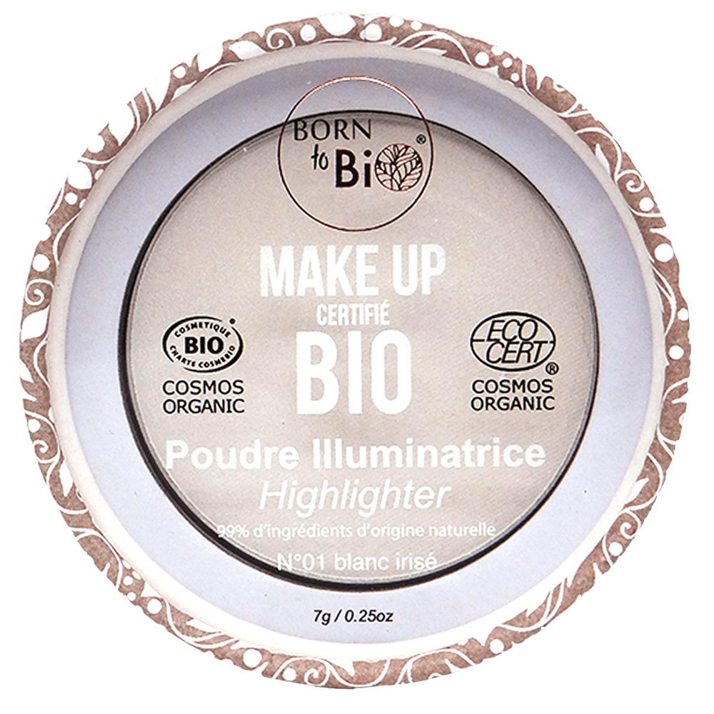 Poudre illuminatrice certifiée bio - #1 Blanc Irisé