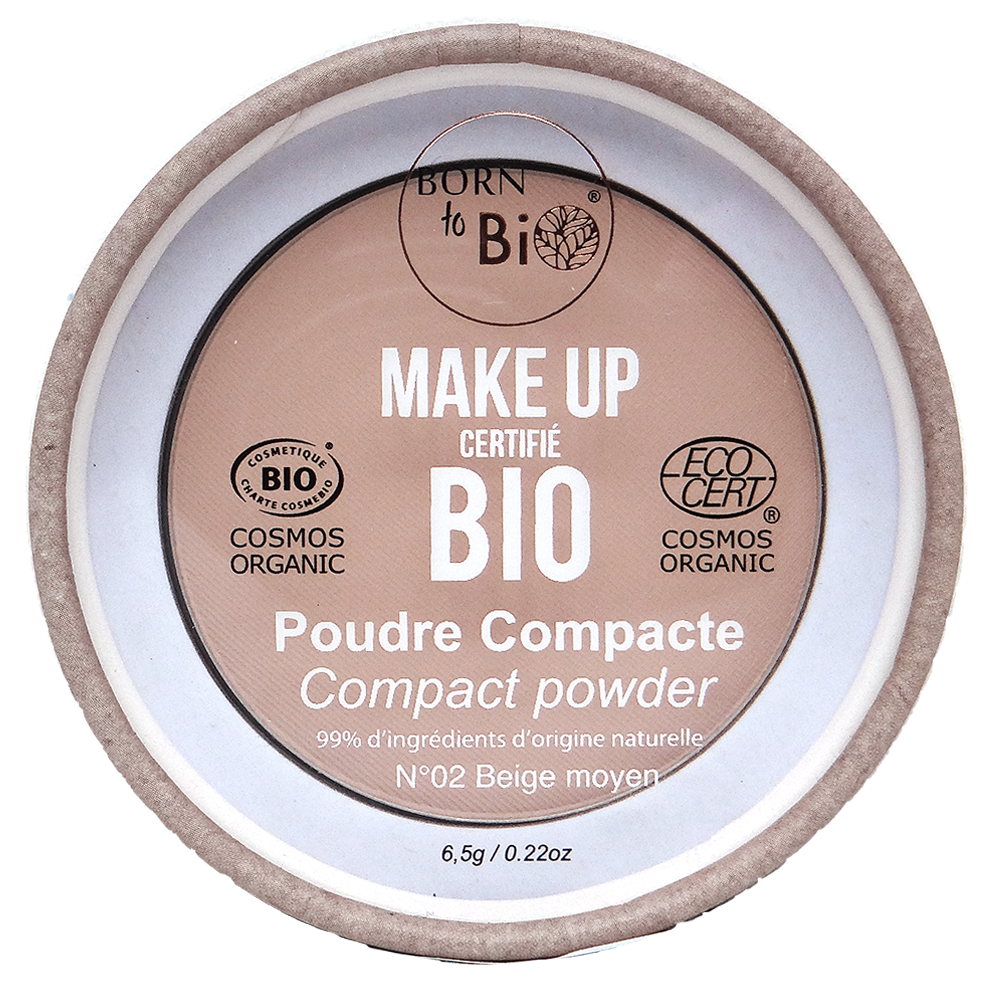Poudre compacte certifiée bio - #2 Beige Moyen