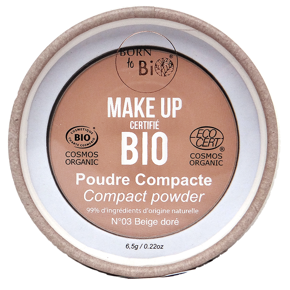 Poudre compacte certifiée bio - #3 Beige Doré