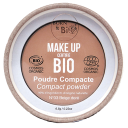 Poudre compacte certifiée bio - #3 Beige Doré