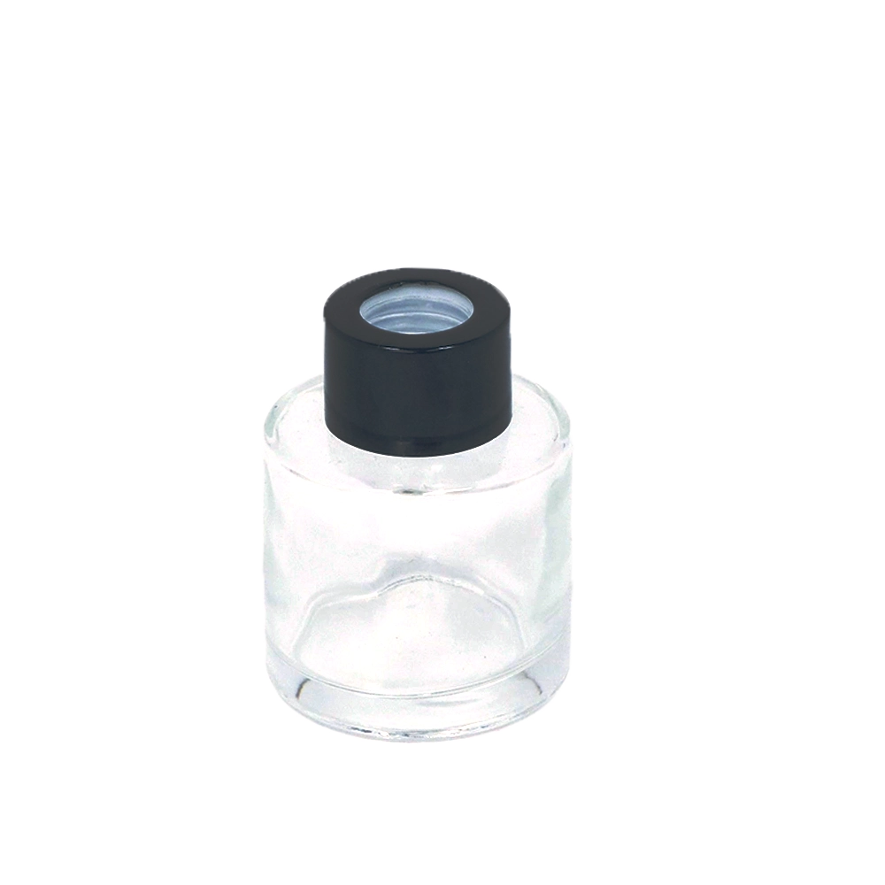 Bouteille en verre - 50 mL - Bouchon Noir
