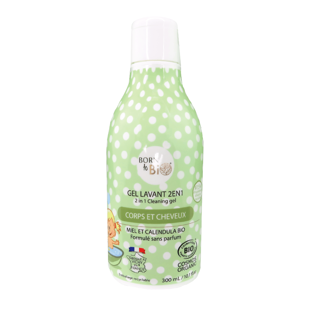 Gel lavant certifié biologique - Corps et Cheveux Pour Bébé - 300 mL