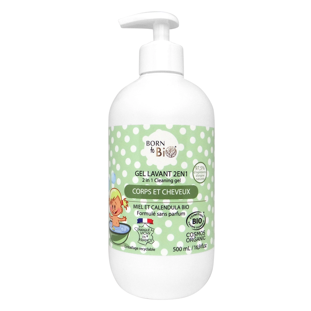 Certified organic baby body & hair wash - 500 mL