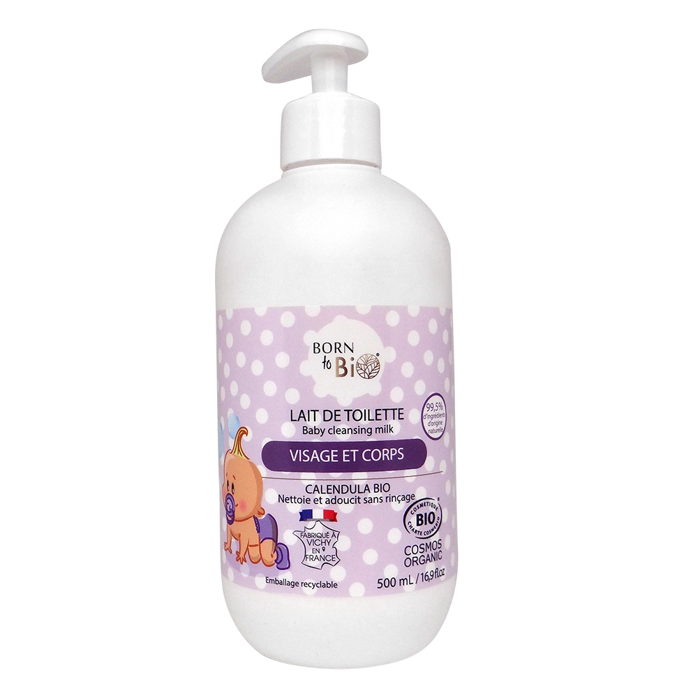 Lait de toilette bébé certifié bio - 500 mL
