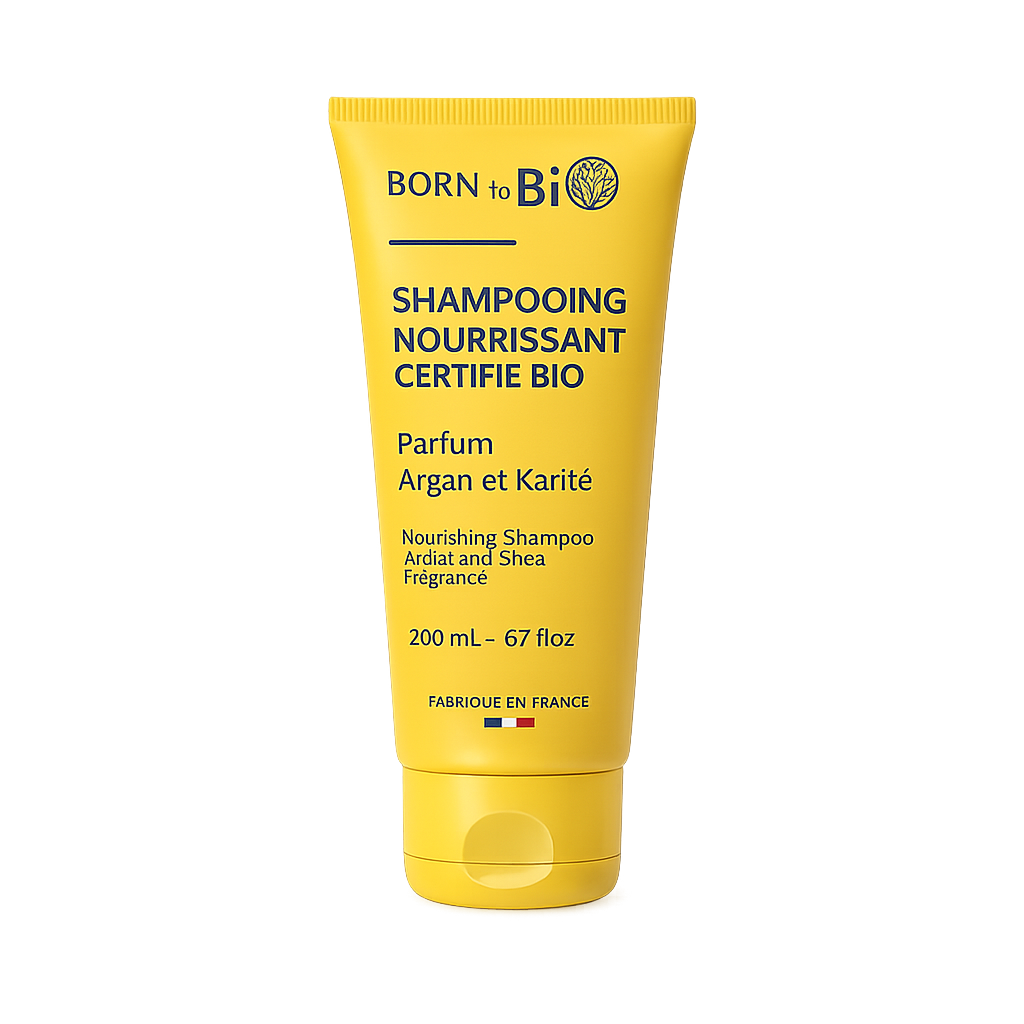 Nourishing shampoo, certified organic - 200 mL