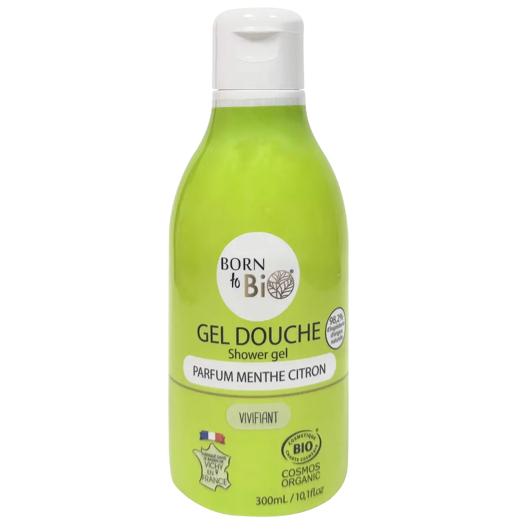 Gel douche certifié bio - Menthe & Citron - 300 mL