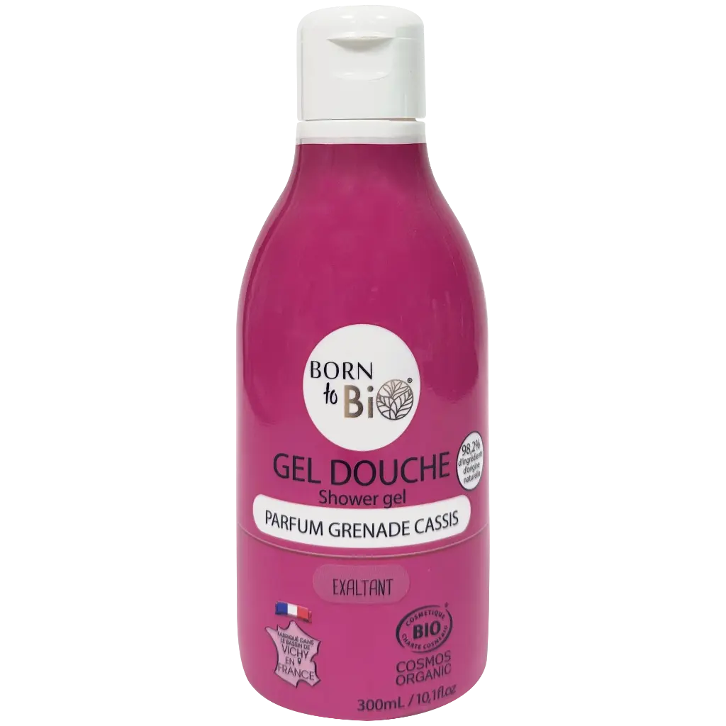 Gel douche certifié bio - Cassis & Grenade - 300 mL