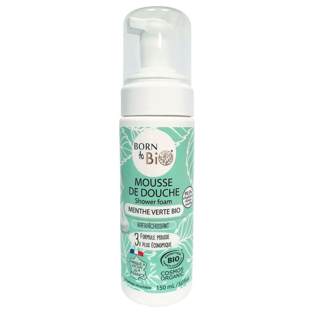 Certified organic shower foam - Organic Spearmint - 150 mL
