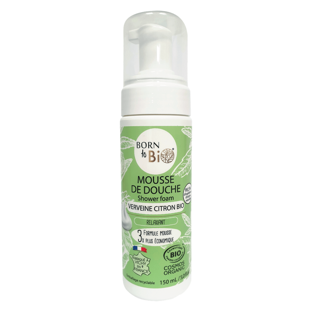 Mousse de douche certifiée bio - Verveine et au Citron Bio - 150 mL