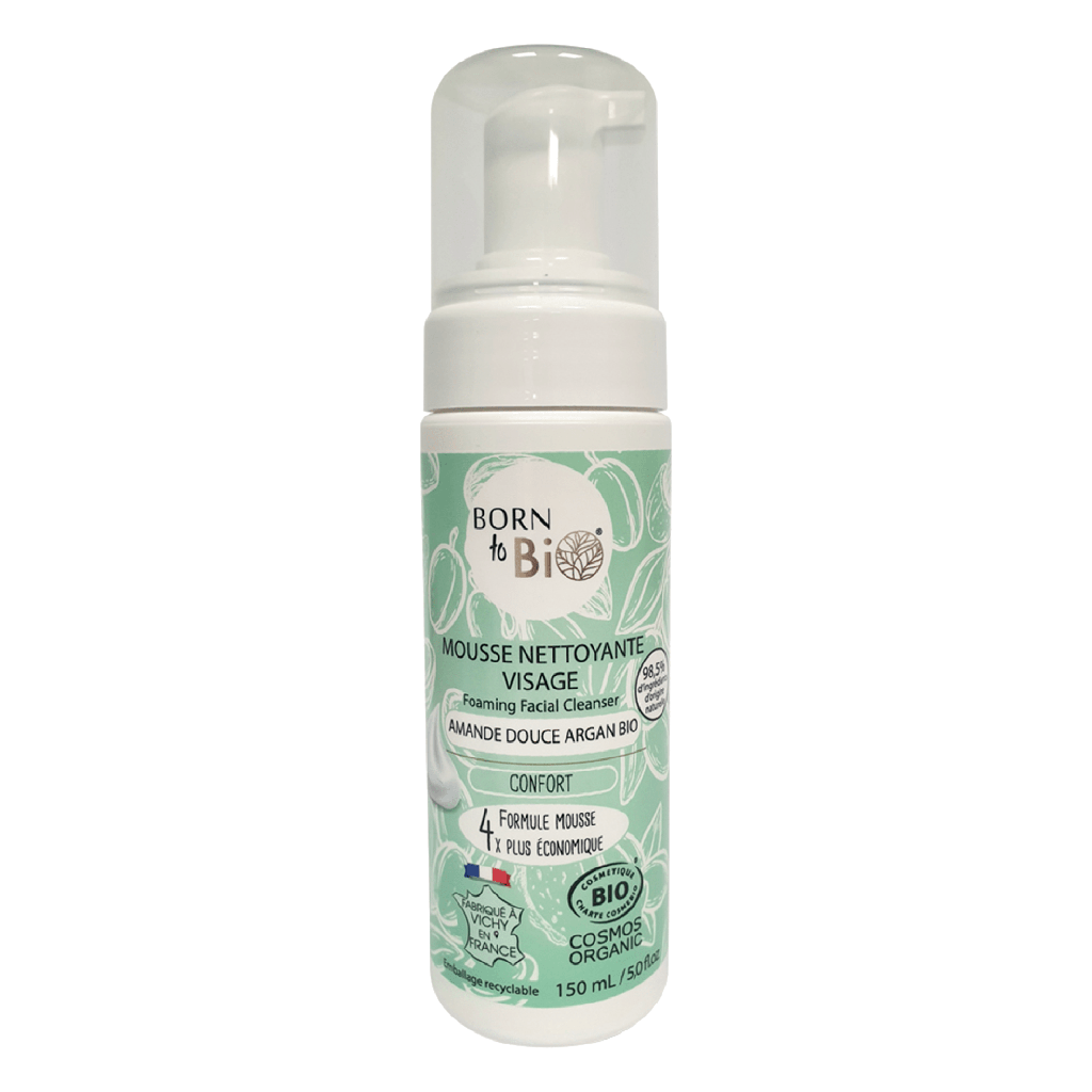 Face cleansing foam - 150 mL - Organic Argan & Almond
