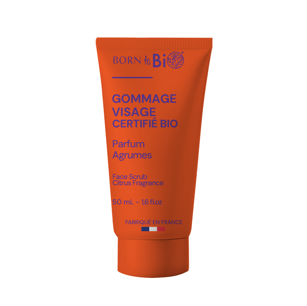 Face scrub, certified organic - Citrus - 50 mL
