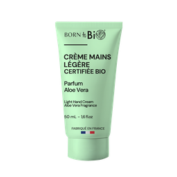 Crème mains légère aloe vera certifiée bio - 50 mL