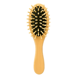 Brosse de sac bois de lotus picots bambou 17 cm