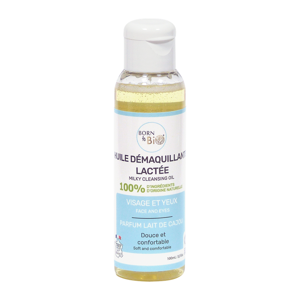 Huile démaquillante lactée certifiée bio - 100 mL
