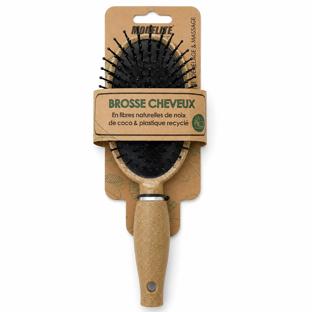 Brosse pneumatique / fibres de coco et plastiques recyclés