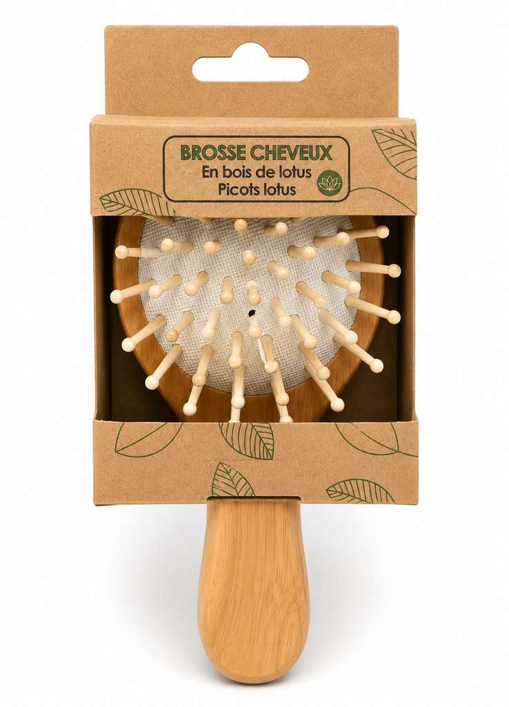 Brosse pneumatique - Manche et Picots Bois de Lotus