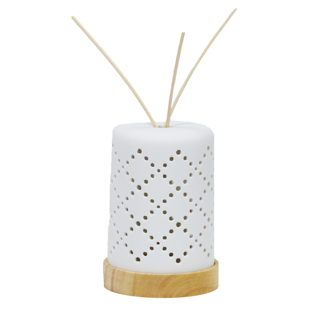 Diffuseur de parfum par capillarité en céramique avec LED