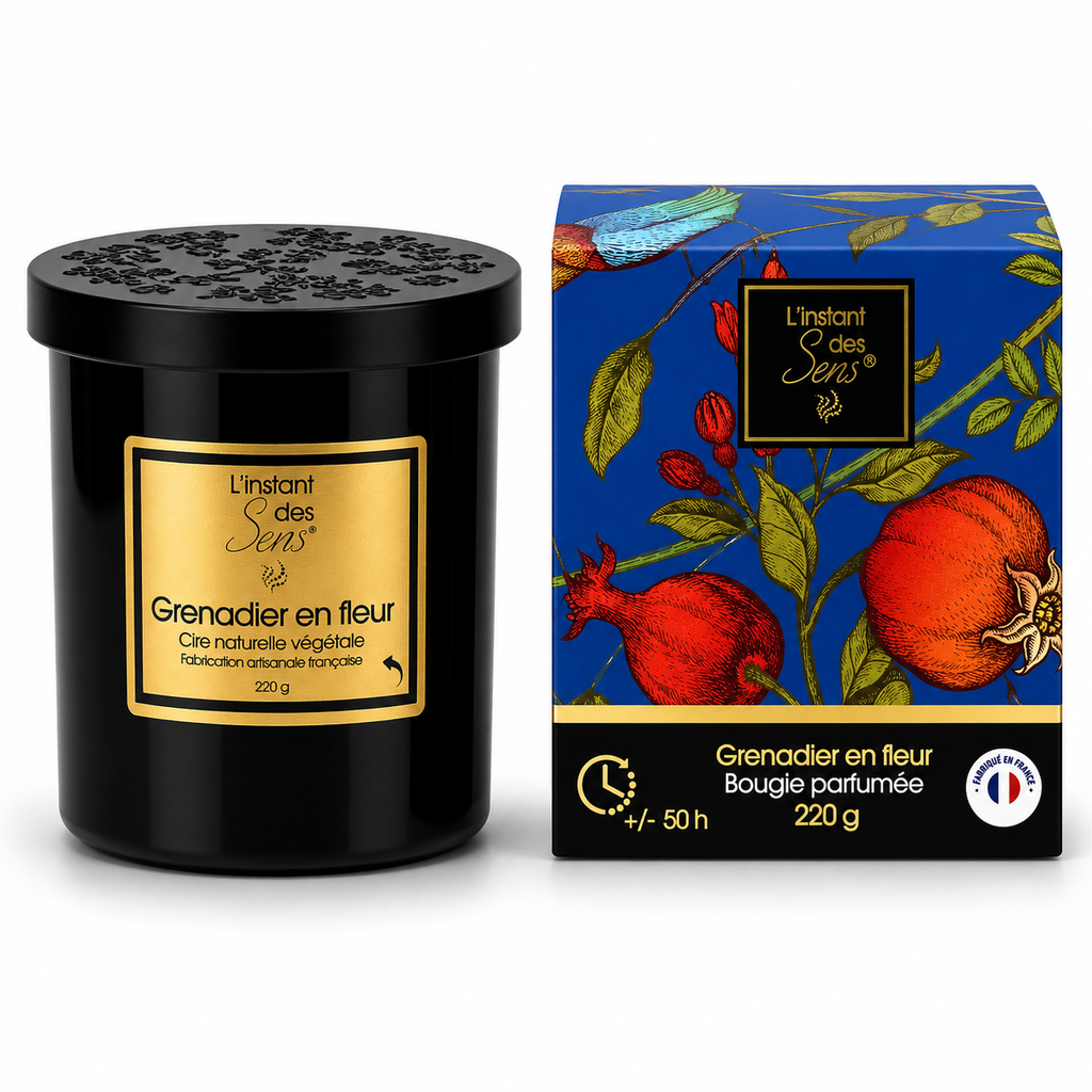 Bougie cire de soja 100% naturelle - Grenadier en Fleur - 220g