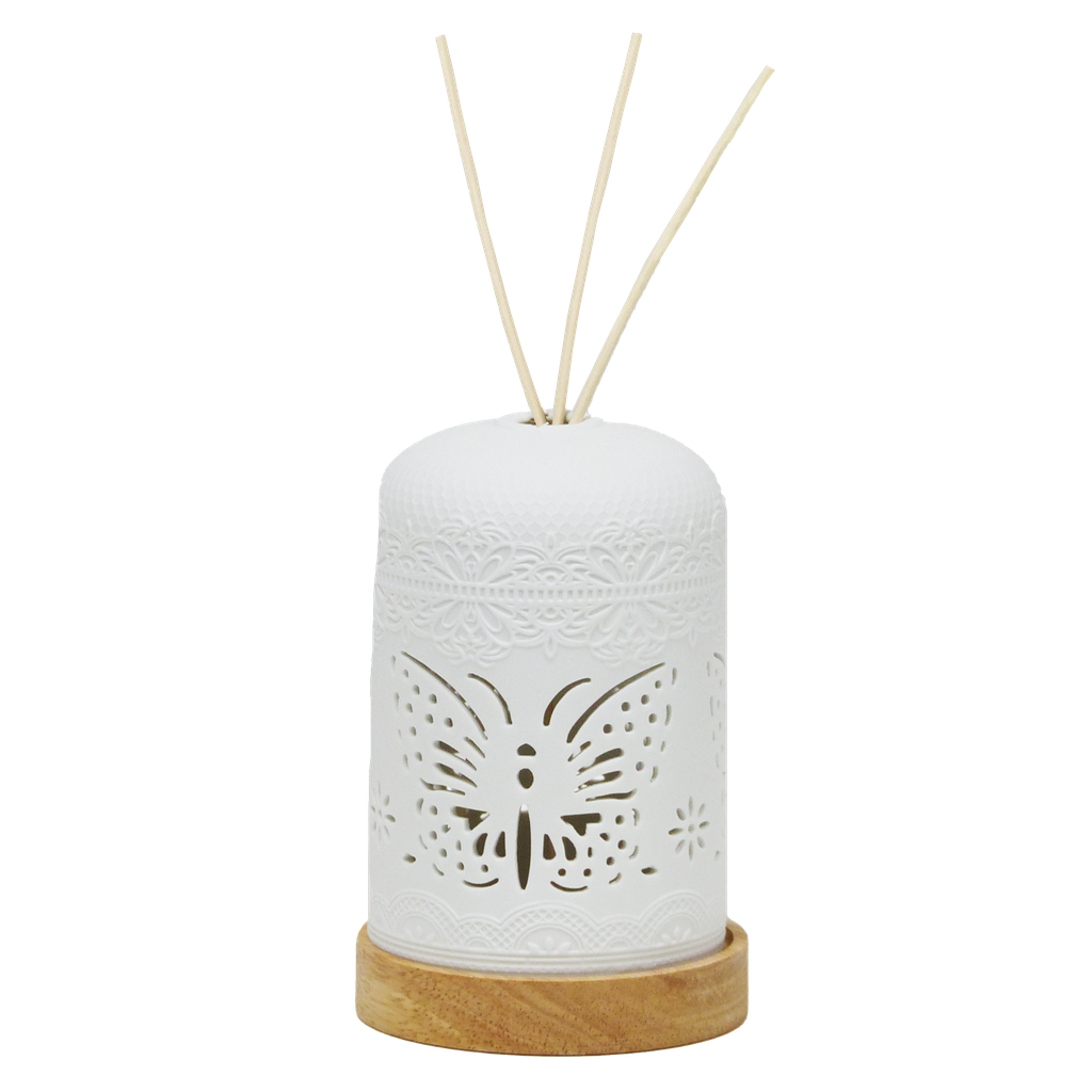 Diffuseur de parfum par capillarité en céramique avec LED