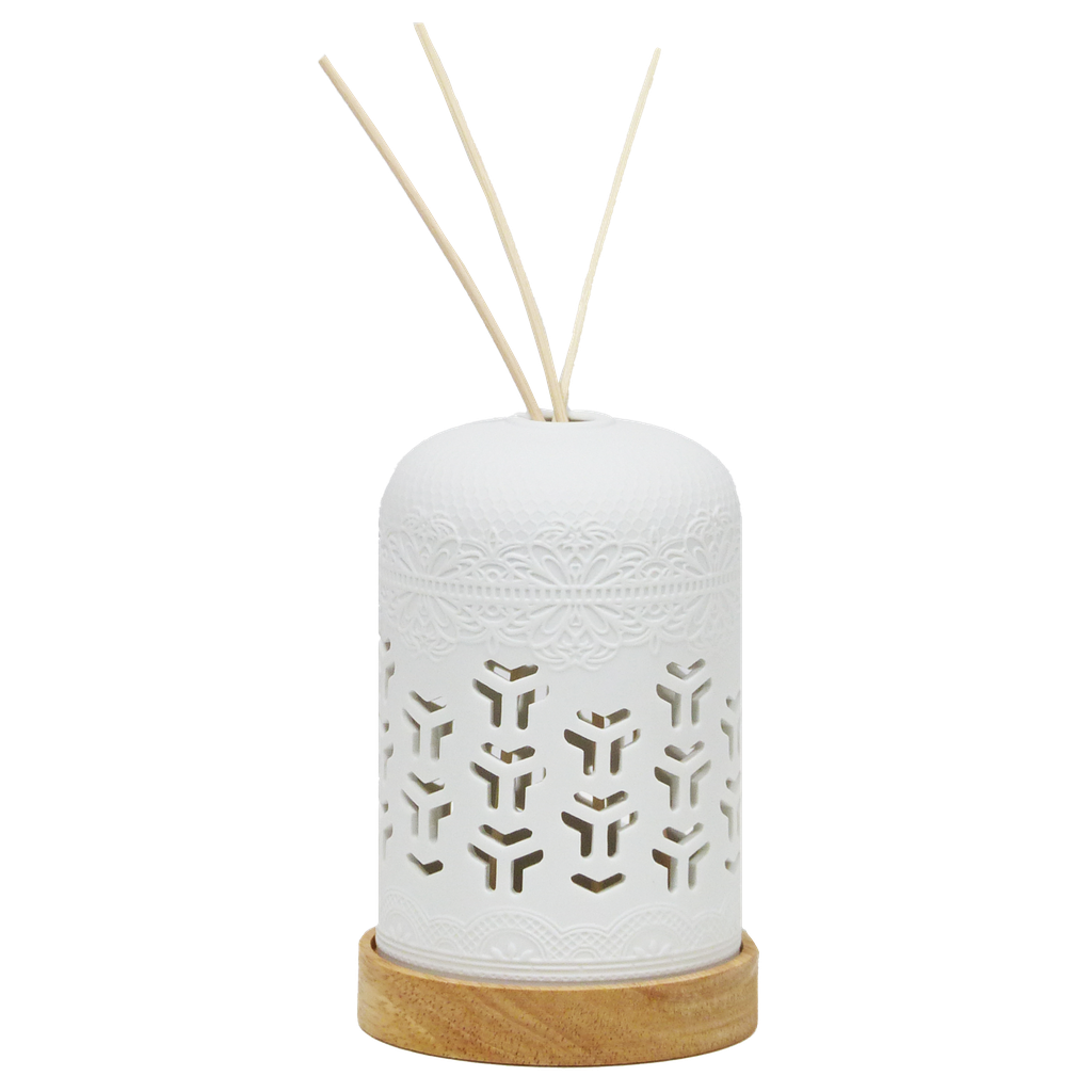 Diffuseur de parfum par capillarité en céramique avec LED