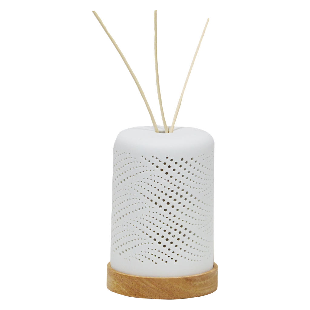 Diffuseur de parfum par capillarité en céramique avec LED
