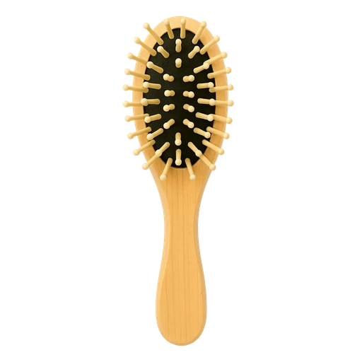 [NAB025] Brosse de sac bois de lotus picots bambou 17 cm