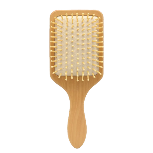 [NAB026] Brosse bois de lotus picots blanc bambou 22 cm