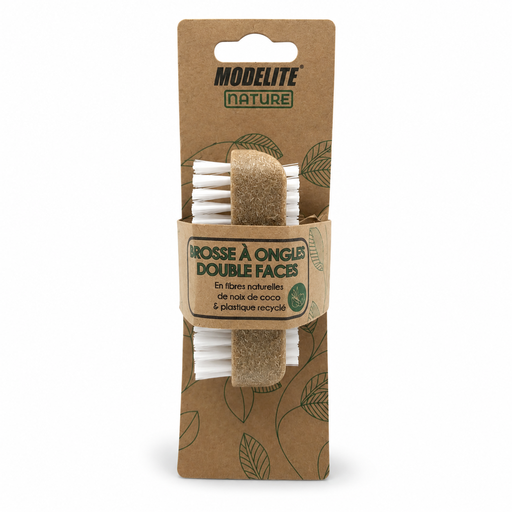 [NAO002] Brosse à ongle double face / fibres de coco et plastiques recyclés