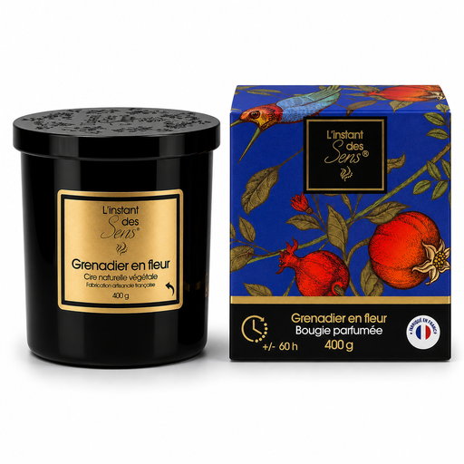 [PDABP0026] 100% natural soy wax candle - Pomegranate Blossom - 400g