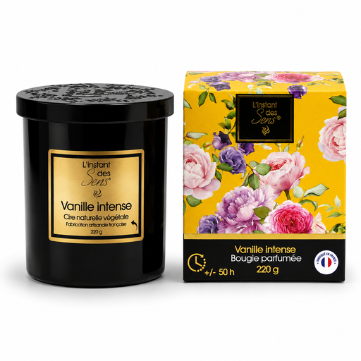 [PDABP0017] 100% natural soy wax candle - Intense Vanilla - 220g