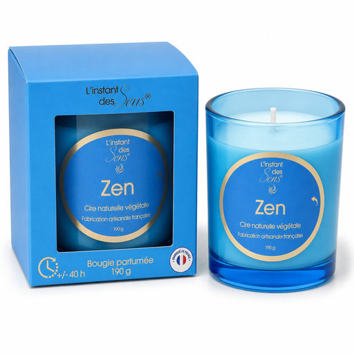 [PDABP0010] Bougie cire de soja 100% naturelle - Zen - 190g
