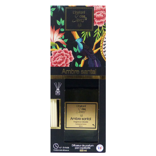 [PDADI0024] Diffuseur de parfum capillarité 500 mL - Ambre Santal