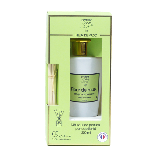 [PDADI0008] Diffuseur de parfum capillarité 200 mL - Fleur de Musc