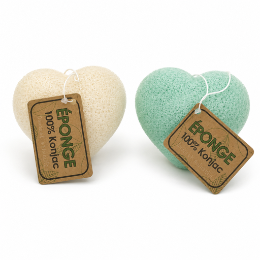 [NAS041] Konjac bath sponge - Heart-shaped