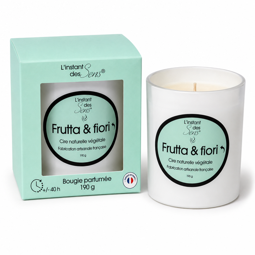 [PDABP0007] Bougie cire de soja 100% naturelle - Frutta & Fiori - 190g