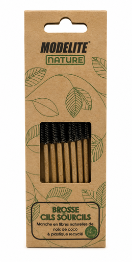 [NAV011] Mini brosses cils x 10 - Sourcils Manche Fibres de Coco et Plastiques Recycles