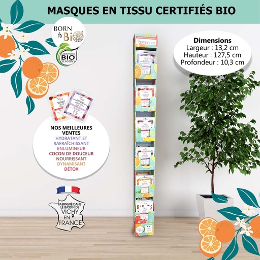 [DISPLAY-IMPLANT] Kit de démarrage : présentoir + masques bio certifiés