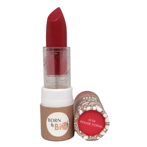 [BLROMA04] Rouge à lèvres mat bio - #4 Rouge Corail