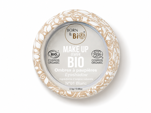 [BRFABI01] Certified organic eyeshadow #1 - White