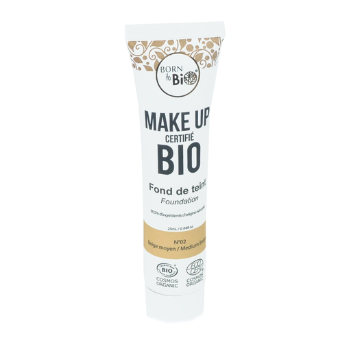 [BTFDBI02] Fond de teint certifié bio - #2 Medium Beige